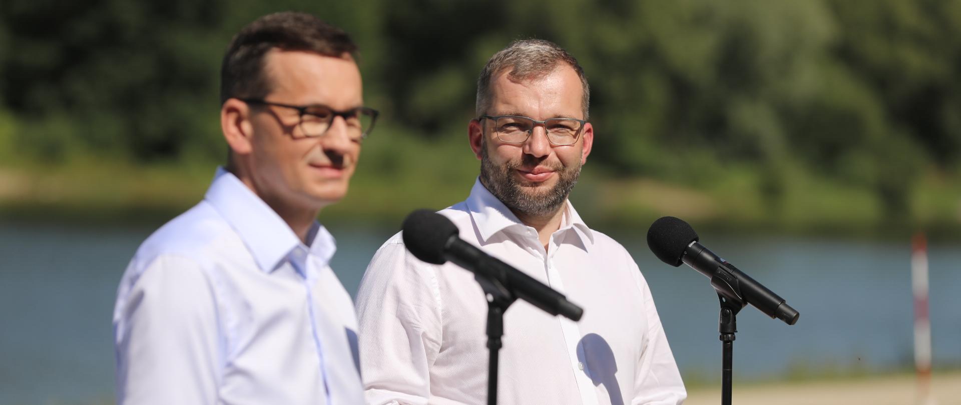premier Mateusz Morawiecki i minister Grzegorz Puda
