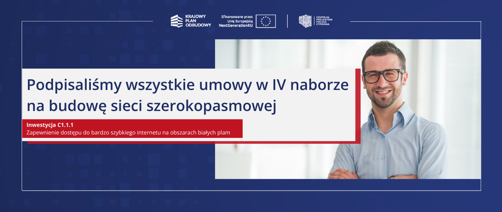 Podpisalismy wszystkie umowy w IV naborze na budowę sieci szerokopasmowej