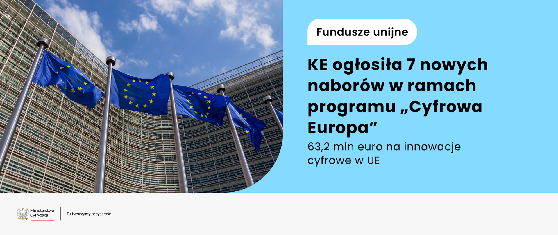 KE ogłosiła 7 nowych naborów w ramach programu "Cyfrowa Europa"