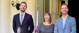 Ambasador Aleksandra Piątkowska , konsul Michał Świetlik i Mauricio Holc