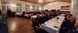Uroczysta odprawa podsumowująca działalność jednostek ochrony przeciwpożarowej powiatu suskiego w 2022r. 