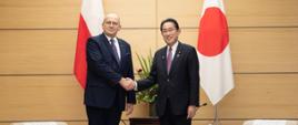 Minister Zbigniew Rau spotkał się z premierem Japonii