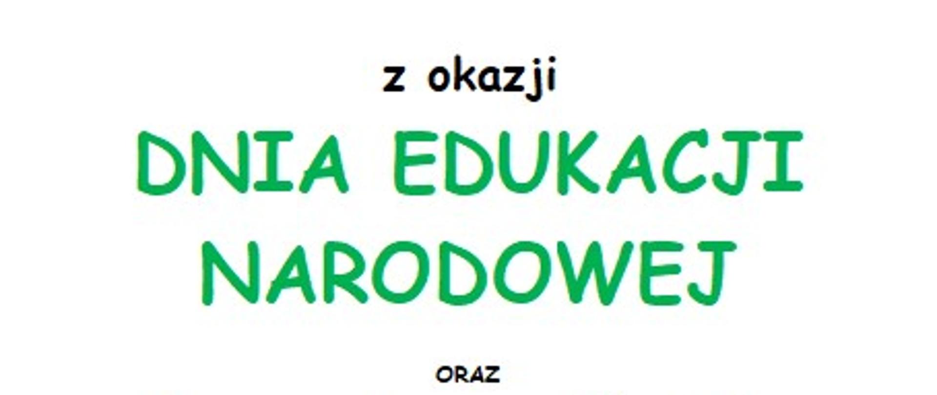 Plakat - zaproszenie na koncert z okazji Dnia Edukacji Narodowej