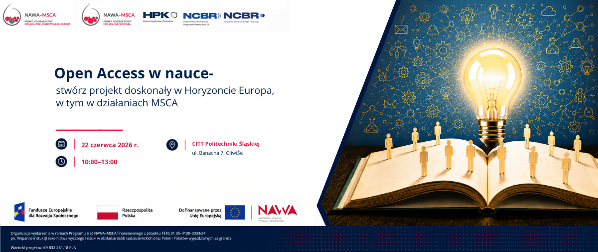 Open Access w nauce- stwórz projekt doskonały w Horyzoncie Europa, w tym w działaniach MSCA