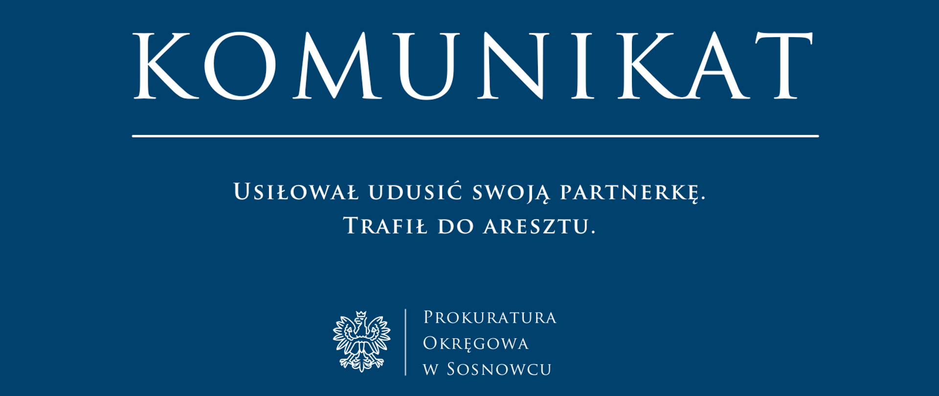 Usiłował udusić swoją partnerkę. Trafił do aresztu.
