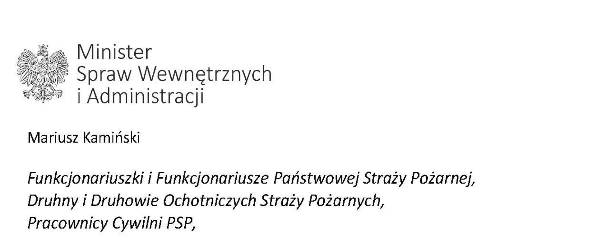 Życzenia MSWiA z okazji Dnia Strażaka