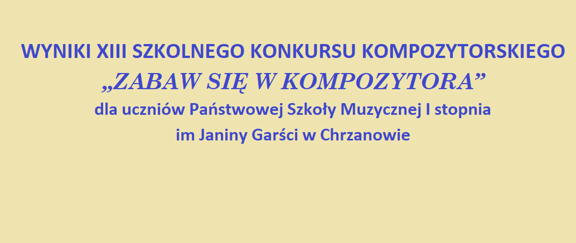 Afisz-Zabaw się w kompozytora
