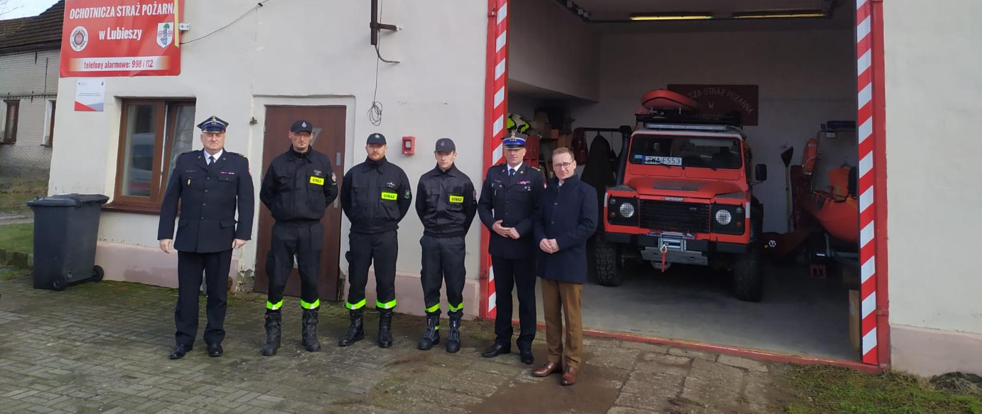 Zachodniopomorski Komendant Wojewódzki z wizytacją w OSP Lubiesz