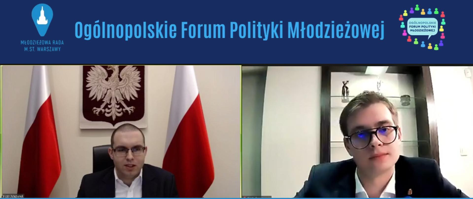 Piotr Mazurek na Ogólnopolskim Forum Polityki Młodzieżowej