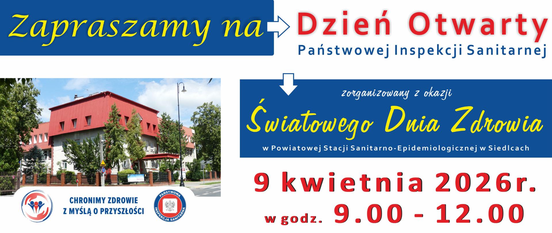 Dzień Otwarty Państwowej Inspekcji Sanitarnej 2026 - 9 kwietnia w godz. 9.00-12.00