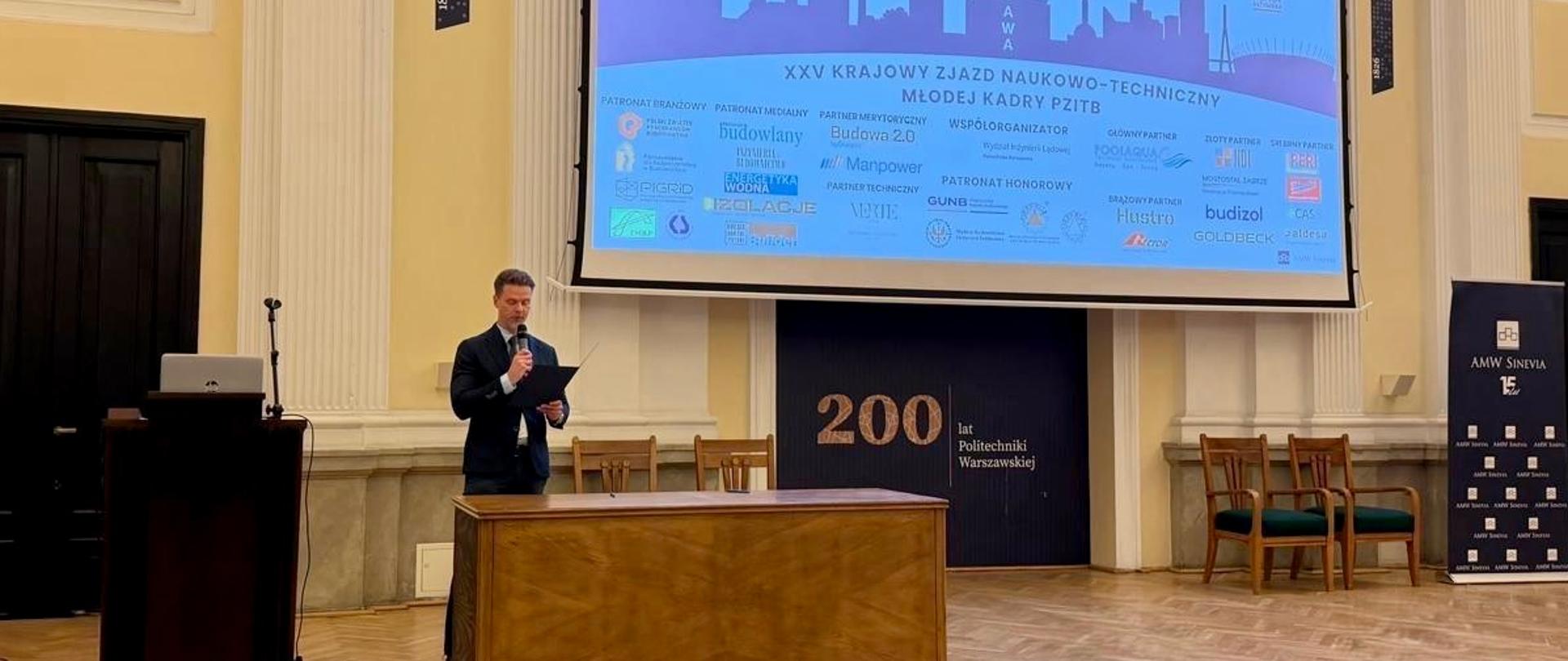 Otwarcie Konferencji Honor Inzyniera podczas XXV Zjazdu Naukowo-Technicznego Młodej Kadry PZITB