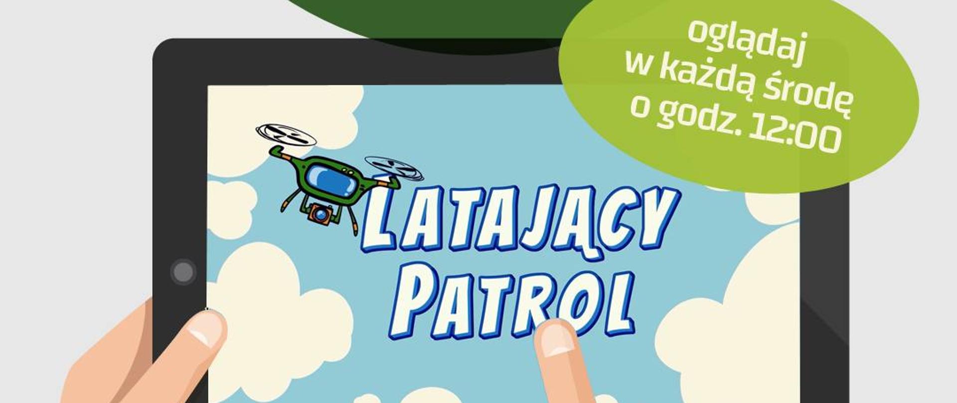 Grafika przedstawiająca logo programu "Latający Patrol"