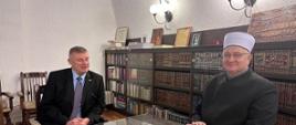 Spotkanie Ambasadora Pawła Czerwińskiego z Muftim Islamskiej Wspólnoty Religijnej w Chorwacji, Panem Azizem Hasanoviciem