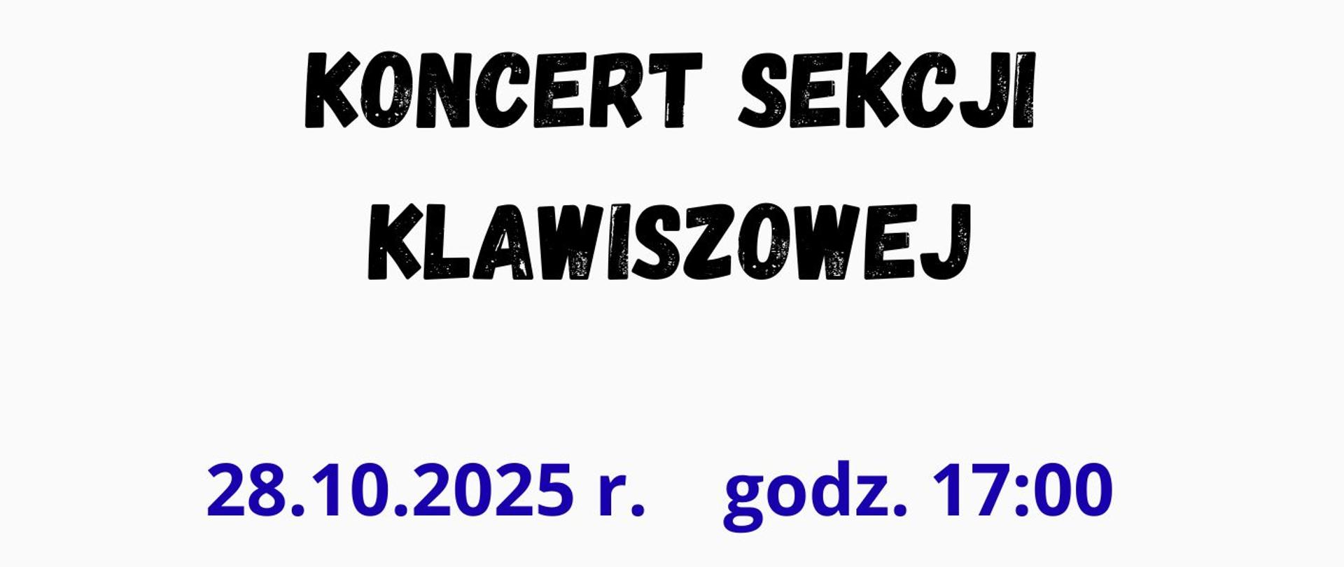 koncert sekcji klawiszowej