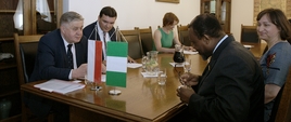 Minister Krzysztof Jurgiel oraz Eric Adagogo Bell-Gam, ambasador Nigerii w Polsce