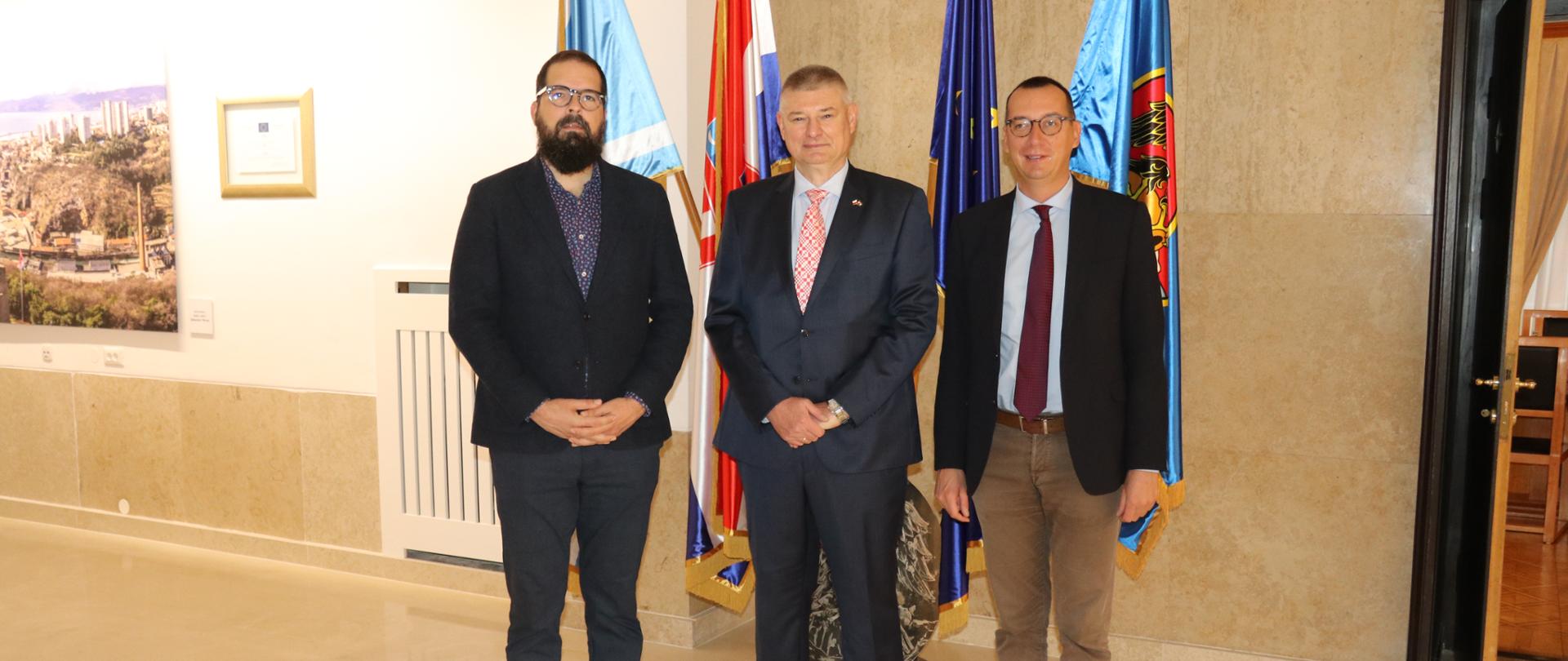 Sastanak Veleposlanika Paweła Czerwińskog s gradonačelnikom Rijeke i predstavnicima vlasti Primorsko-goranske županije