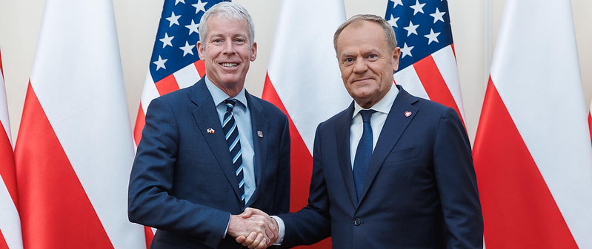 PM Tusk with US Energy Secretary Wright