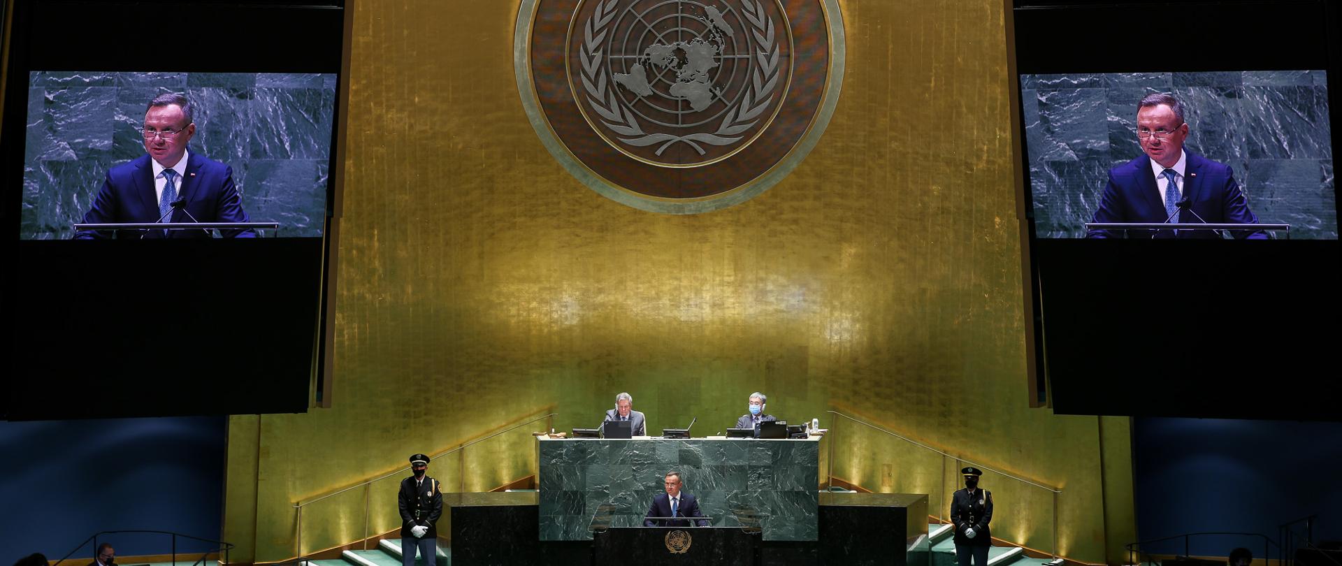 Wystąpienie Prezydenta w debacie generalnej 76. sesji ZO NZ