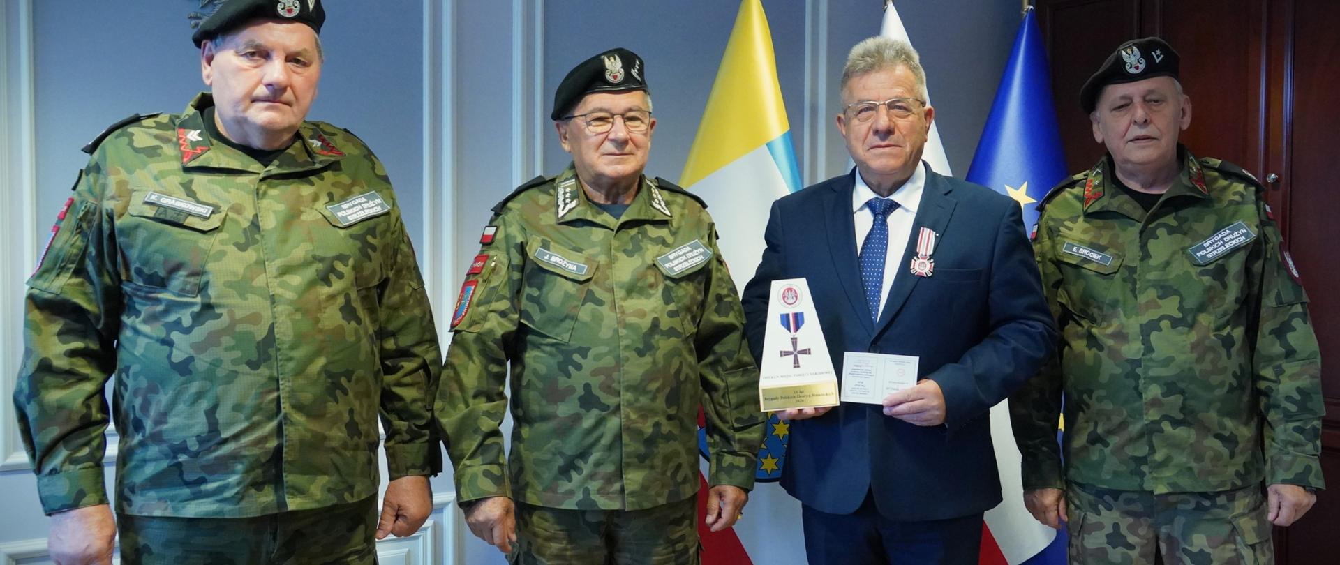 Spotkanie z przedstawicielami Brygady Polskich Drużyn Strzeleckich.
