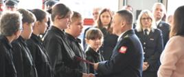 Uroczystość wręczenia promes dla Młodzieżowych Drużyn Pożarniczych
