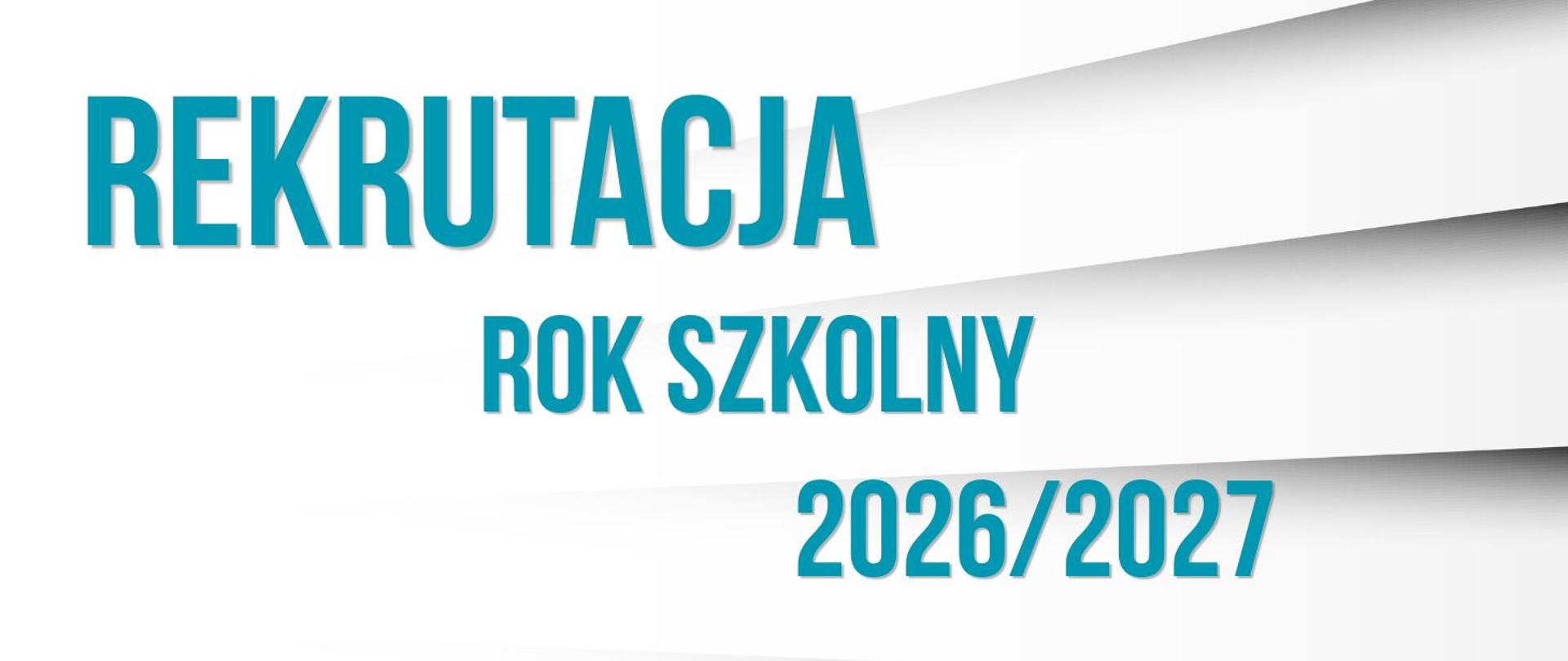 Informacja o rekrutacji 