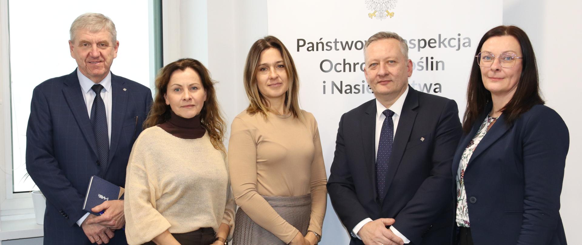 Kierownictwo GIORiN i przedstawiciele związków zawodowych