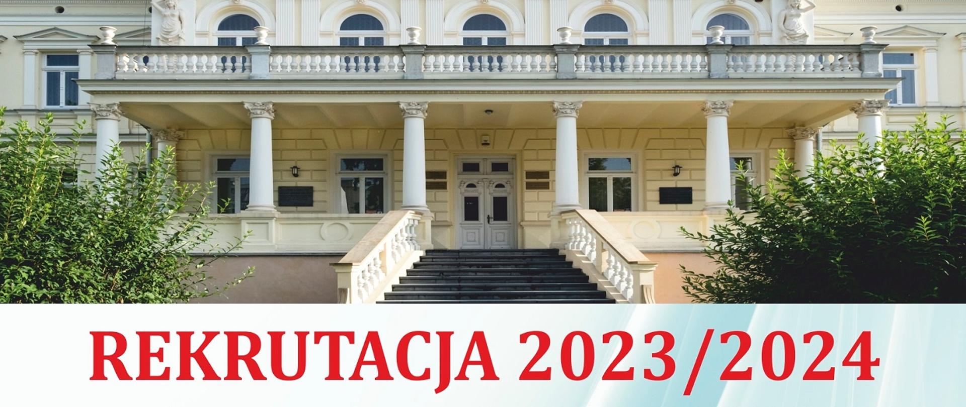 Napis rekrutacja 2023/2024