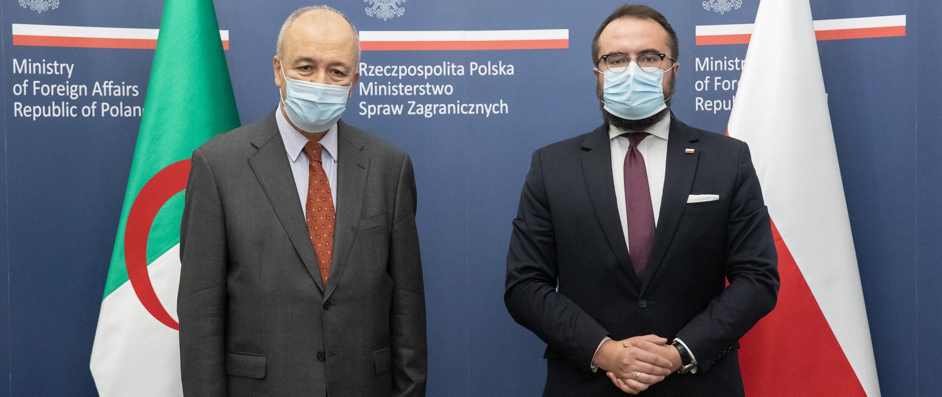 Powitanie Sekretarza Generalnego MSZ Algierskiej Republiki Ludowo-Demokratycznej 