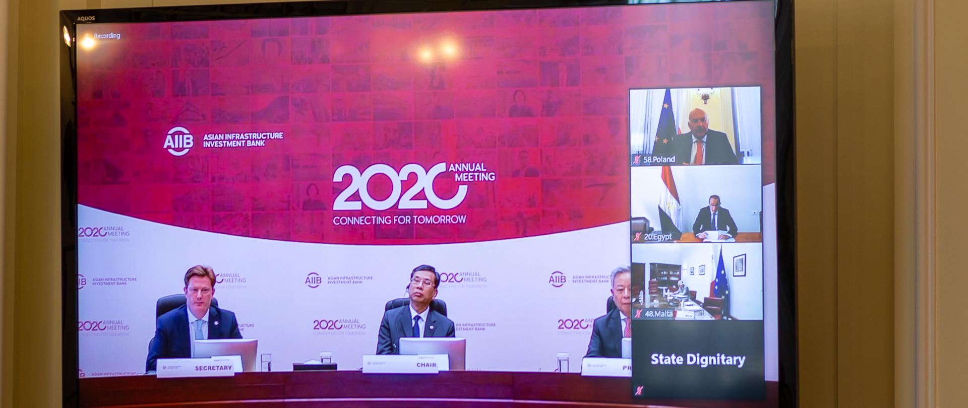 Uczestnicy spotkania gubernatorów AIIB