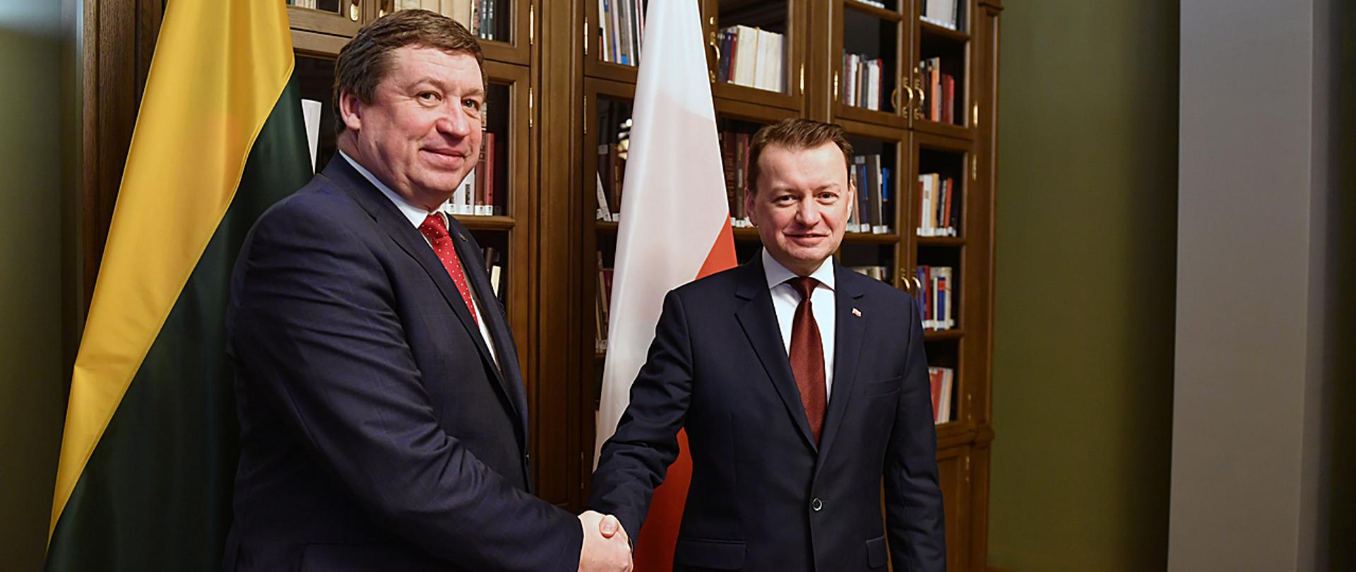 Spotkanie ministrów obrony Polski i Litwy w Wilnie. 