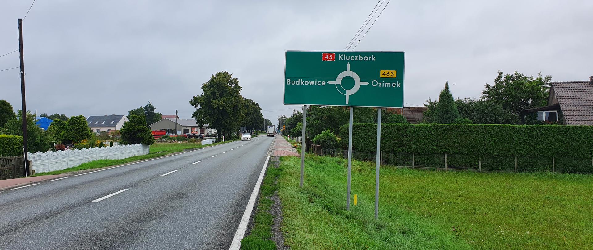 Fragment DK45 na odcinku Jełowa - Bierdzany