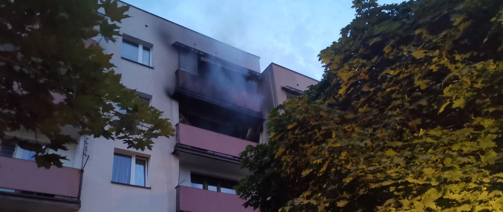 Pożar mieszkania Libiąż