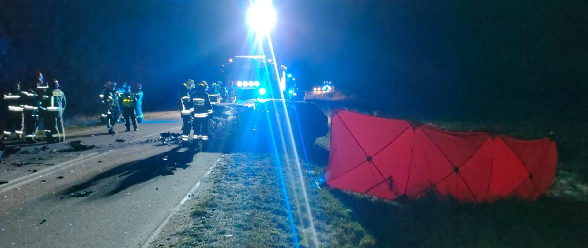 Strażacy podczas działań