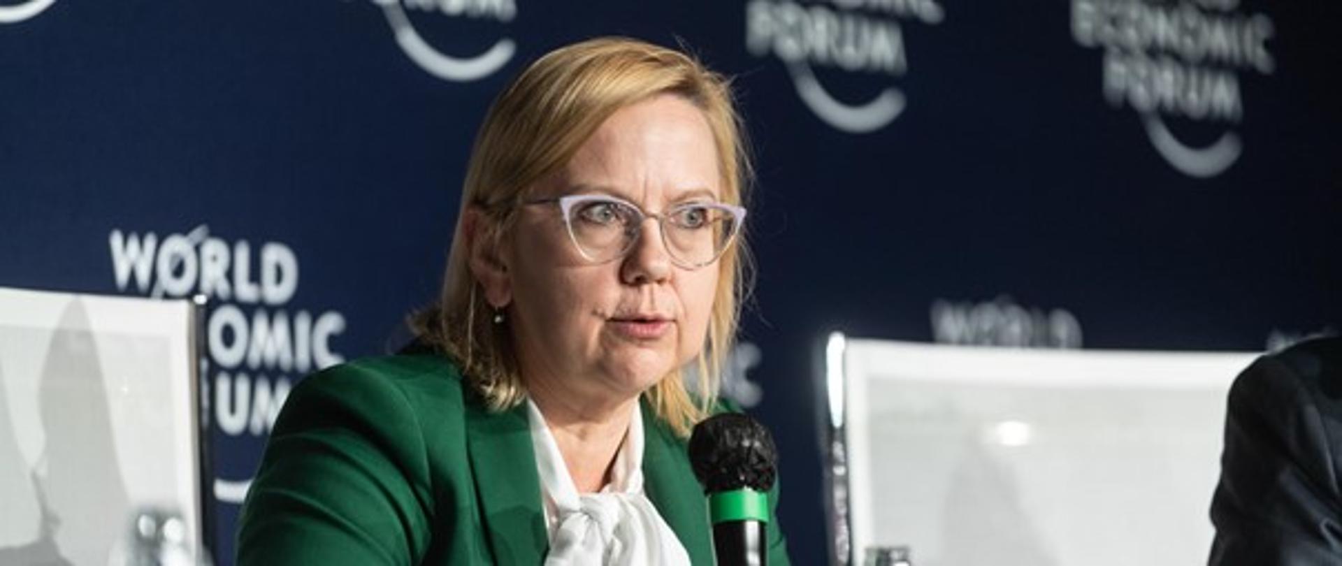 Minister Anna Moskwa in Davos