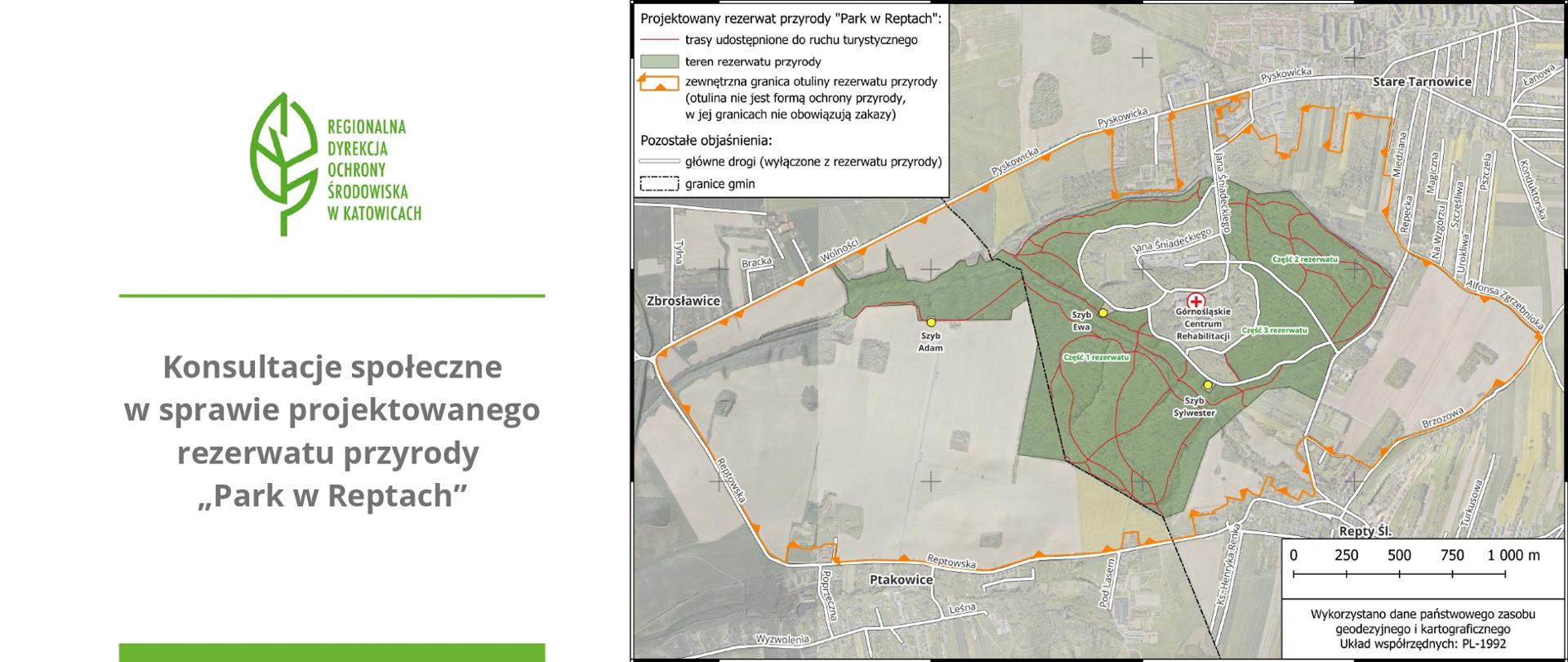 Grafika mapa z treścią dotyczącą konsultacji społecznych