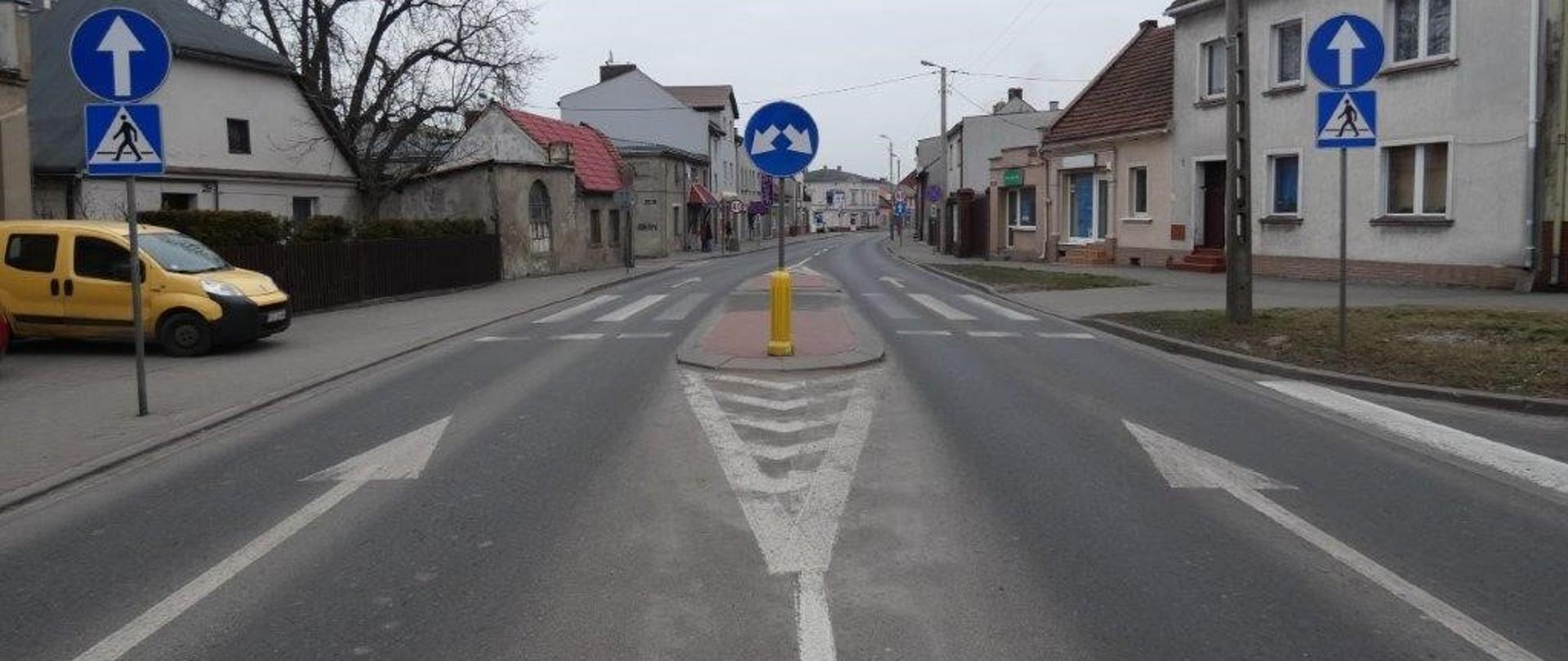 Przejście dla pieszych w miejscowości Gostyń 1