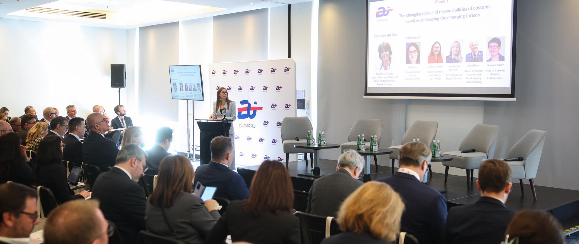 Cracow, Poland, 09 April 2025. High-Level Seminar on Customs administration in service of safety and security in changing world. I panel The changing roles and responsibilities of customs services addressing the emerging threats.
