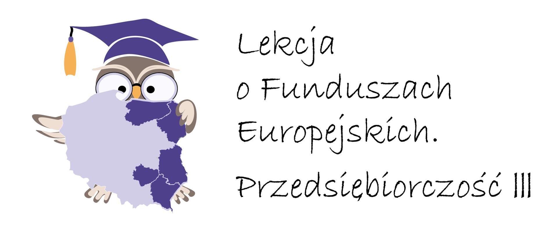 Logotyp lekcja o Funduszach Europejskich. Przedsiębiorczość III