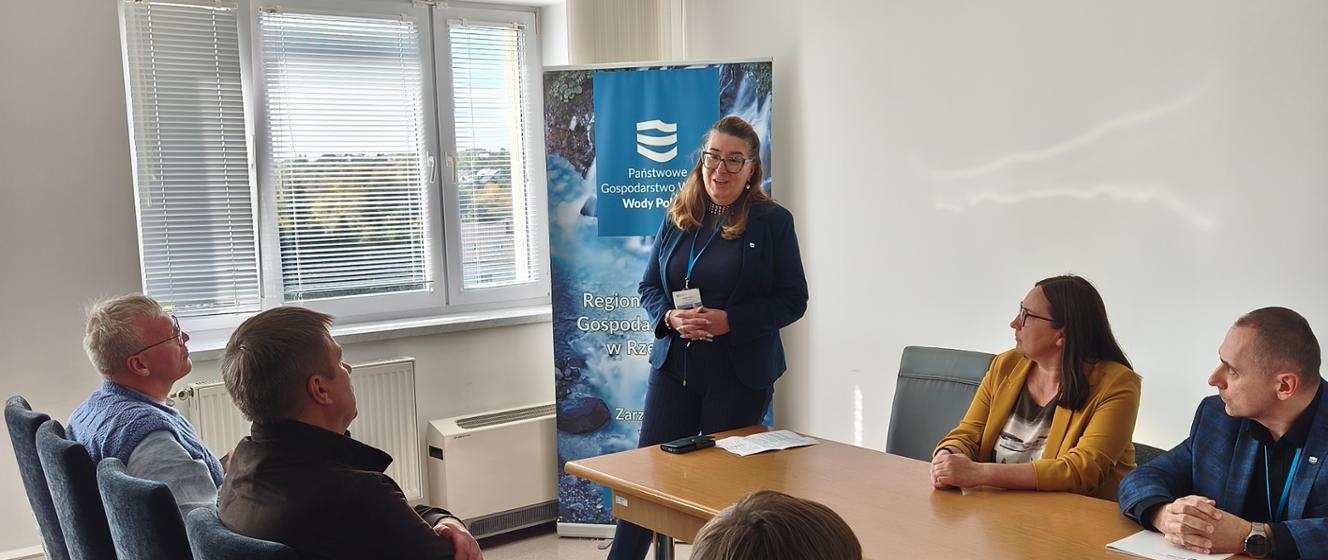 Wizyta studyjna ukraińskich samorządowców w Zarządzie Zlewni w Jaśle