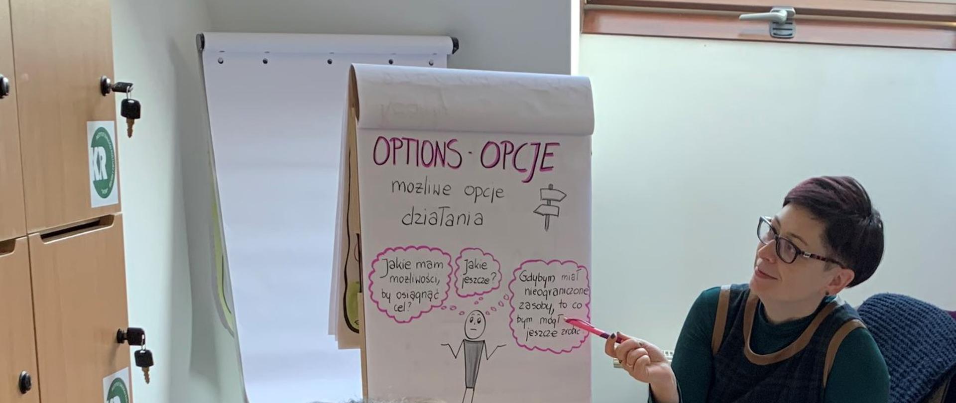 Kierownik projektu dr Aneta Rayzacher-Majewska jako tutor z uczestniczką Pauliną