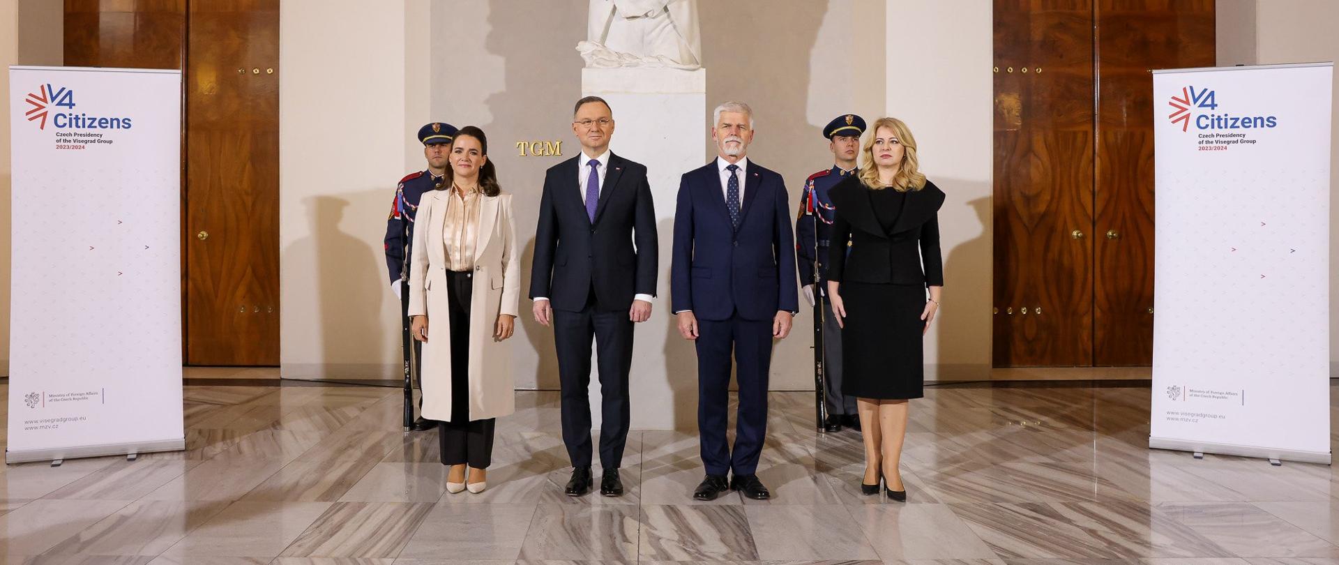 Summit prezidentů zemí Visegrádské skupiny v Praze