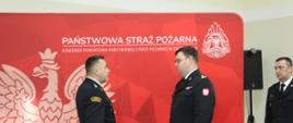 Wręczenie promes na dotację Młodzieżowych Drużyn Pożarniczych z terenu powiatu obornickiego.