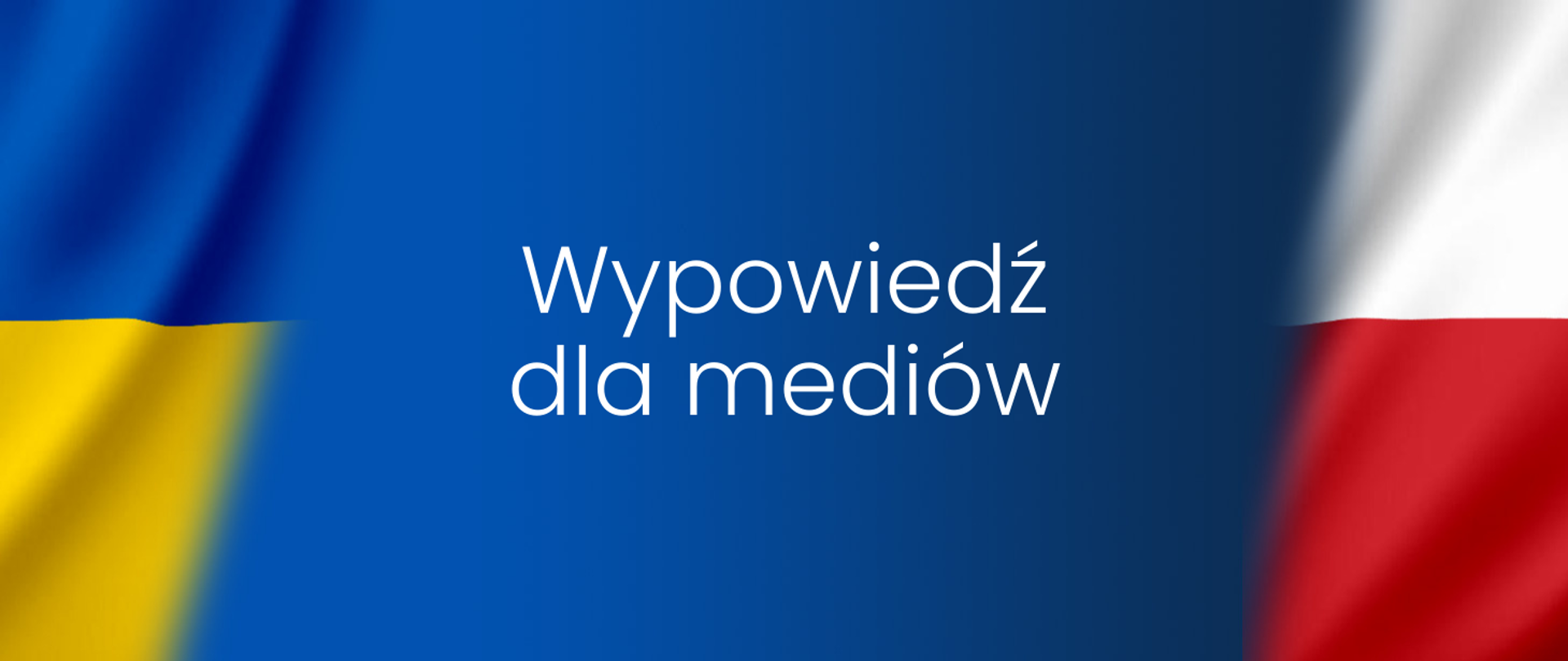 Grafika, napis:wypowiedź dla mediów