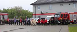 Członkowie Młodzieżowych Drużyn Pożarniczych z dumą uczestniczyli w obchodach strażackiego święta.