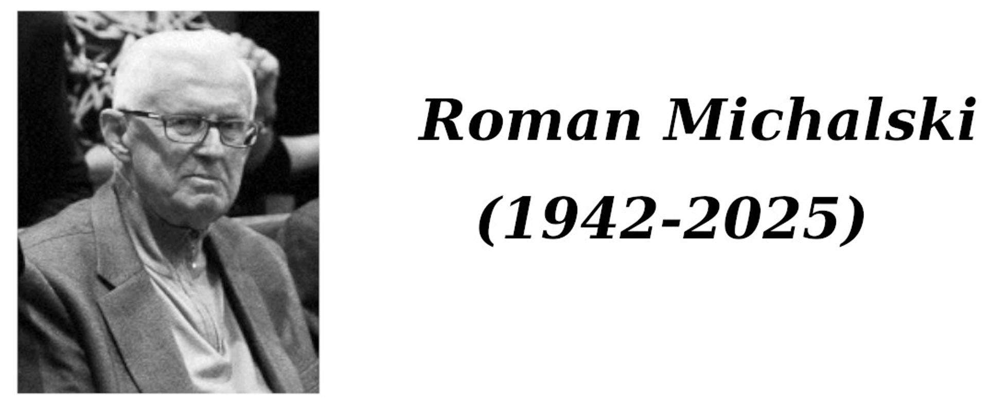 czarno białe zdjęcie starszego pana w okularach i graniturze