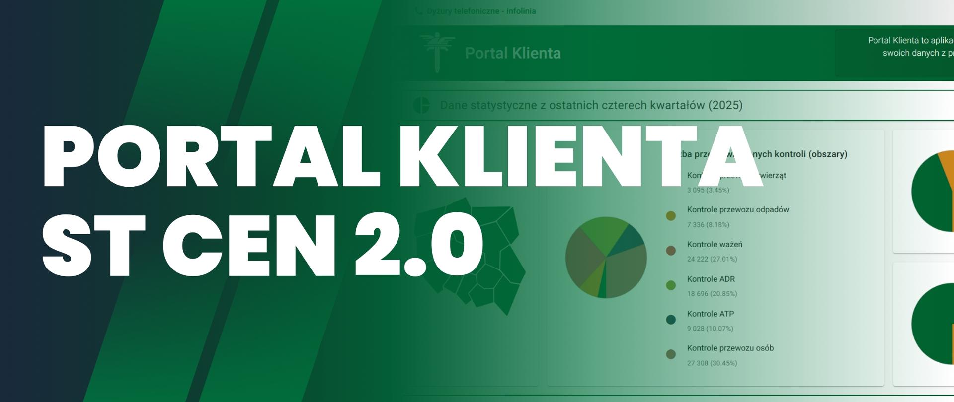 Grafika - zrzut ekranu (Portal Klienta) z hasłem PORTAL KLIENTA ST CEN 2.0.