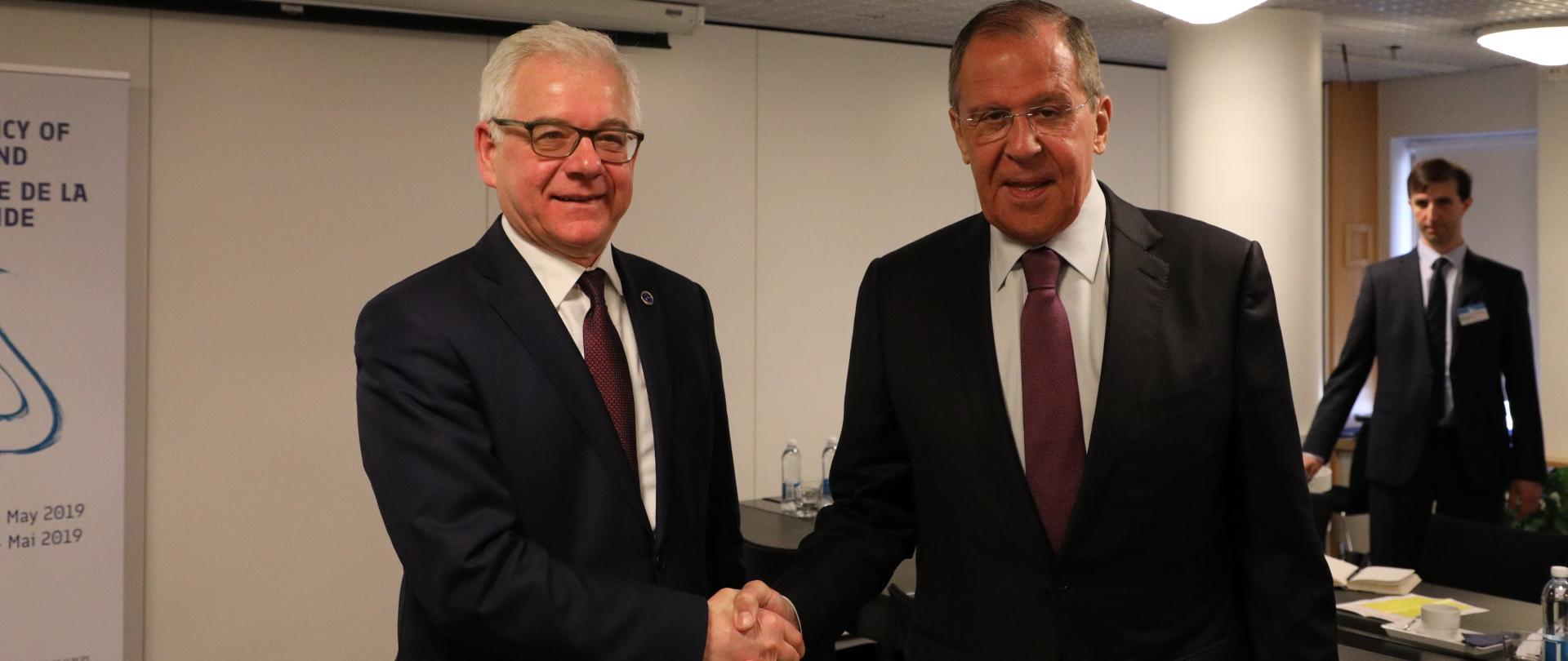 Spotkanie ministrów spraw zagranicznych Polski i Rosji w Helsinkach 