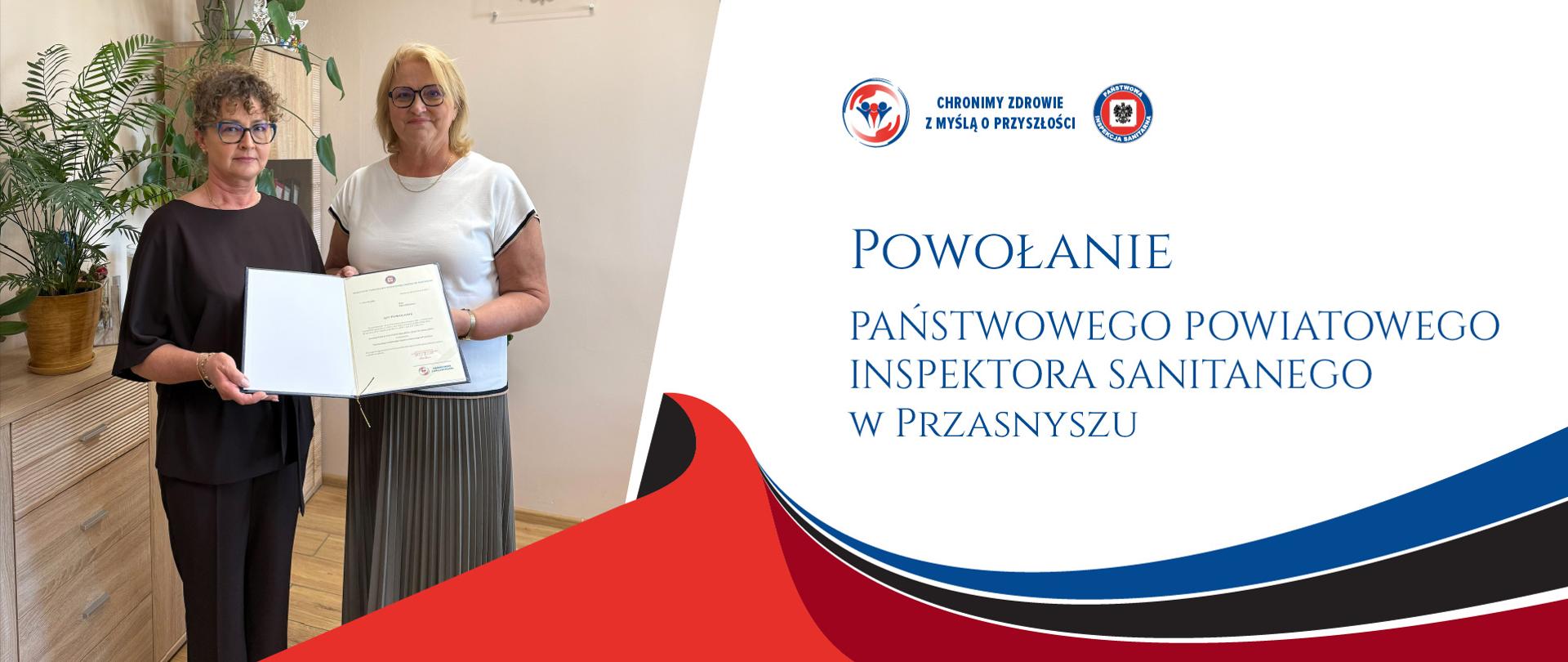 Wręczenie powołania dla Państwowego Powiatowego Inspektora Sanitarnego w Przasnyszu