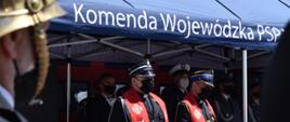 Zdjęcie przedstawia uroczystość Wojewódzkich obchodów Dnia Strażaka