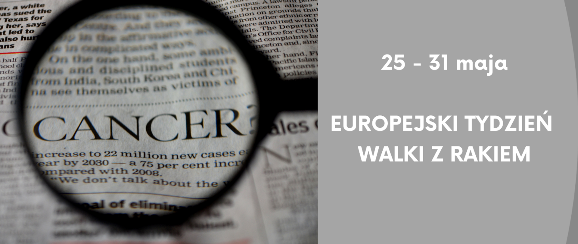 25-31 maja Europejski Tydzień Walki z Rakiem